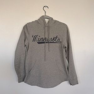 “Minnesota” Lightweight Grey Hoodie | Todd Snyder